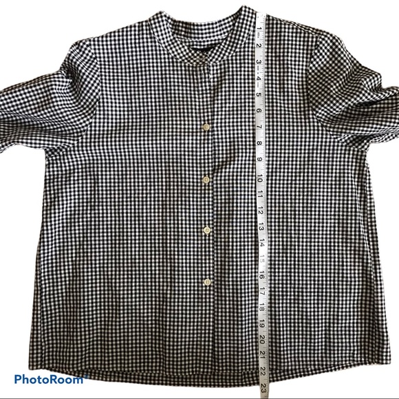 NWT Madewell Gingham Bell Sleeve Blouse | M - Picture 6 of 7